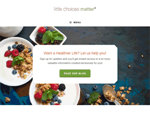 Tablet Screenshot of littlechoicesmatter.com
